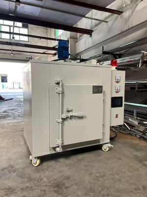 Industrial Batch Curing Oven with Walk-In Trolley System for Powder Coating & Paint Drying Applications