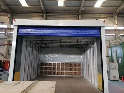 Telescopic Retractable Industrial Painting Room for Large Machinery & Heavy Steel Structures