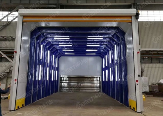 Ελέγχου οθόνης αφής PLC CoatTech Ανασυρόμενο θάλαμο ψεκασμού για ζωγραφική μεγάλου εργαστηρίου