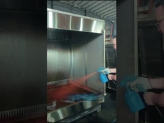 ΕΠΙΤΡΟΠΟΙΗΣΗ 10 Περιβαλλοντικό Υδάτινο κουρτίνα ντουλάπι Καταρράκτης Σπρέι χρώμα Booth Μικρό