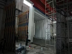 Κινητές Αναδιπλούμενες Τηλεσκοπικές Καμπίνες Ψεκασμού Δωματίου Βαφής Αυτοκινήτων με Ηλεκτρική Θέρμανση Χρώματος